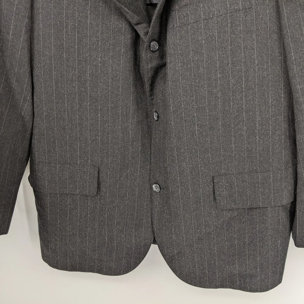 VTG Brooks Brothers Golden Fleece Sport Coat Suit Jacket All Wool Pinstripe